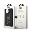 Husa de protectie Karl Lagerfeld Karl Lagerfeld 3D Rubber Glitter Logo Karl Case for iPhone 15 Black