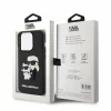 Husa de protectie Karl Lagerfeld Karl Lagerfeld 3D Rubber Karl and Choupette Case for iPhone 15 Pro Max Black