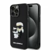 Husa de protectie Karl Lagerfeld Karl Lagerfeld 3D Rubber Karl and Choupette Case for iPhone 15 Pro Max Black