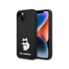 Husa de protectie Karl Lagerfeld Liquid Silicone Choupette NFT pentru iPhone 14 Plus, Negru