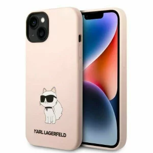 Husa de protectie Karl Lagerfeld Liquid Silicone Choupette NFT pentru iPhone 14 Plus, Roz