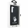 Husa de protectie Karl Lagerfeld Liquid Silicone Choupette NFT pentru Samsung Galaxy S23, Negru