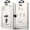 Husa de protectie Karl Lagerfeld Liquid Silicone Ikonik NFT pentru iPhone 13 Pro Max, Alb