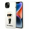Husa de protectie Karl Lagerfeld Liquid Silicone Ikonik NFT pentru iPhone 14 Plus, Alb