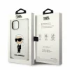 Husa de protectie Karl Lagerfeld Liquid Silicone Ikonik NFT pentru iPhone 14 Plus, Alb