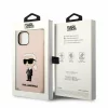 Husa de protectie Karl Lagerfeld Liquid Silicone Ikonik NFT pentru iPhone 14 Plus, Roz