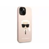 Husa de protectie Karl Lagerfeld Liquid Silicone Ikonik NFT pentru iPhone 14 Plus, Roz