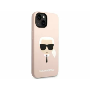 Husa de protectie Karl Lagerfeld Liquid Silicone Ikonik NFT pentru iPhone 14 Plus, Roz