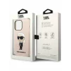 Husa de protectie Karl Lagerfeld Liquid Silicone Ikonik NFT pentru iPhone 14 Pro, Roz