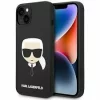 Husa de protectie Karl Lagerfeld Liquid Silicone Karl Head MagSafe Compatible pentru iPhone 14 Plus, Negru