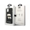 Husa de protectie Karl Lagerfeld Liquid Silicone Karl Head MagSafe Compatible pentru iPhone 14 Plus, Negru