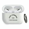 Husa de protectie Karl Lagerfeld Rue St Guillaume pentru Apple AirPods Pro, Alb