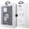 Husa de protectie Karl Lagerfeld Saffiano Crossbody Karl and Choupette NFT pentru iPhone 14 Pro Max, Negru