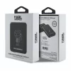 Acumulator extern wireless Karl Lagerfeld, 3000mAh, Magsafe, 1xUSB-C, Indicator baterie, Negru