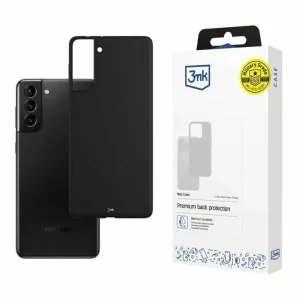 Husa de protectie 3mk Matt Case pentru Samsung S21+, Neagra