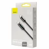 Cablu Date si Incarcare Baseus, Display CATSK-B01, USB Type-C la USB Type-C, 1m, 100W, Negru
