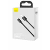 Cablu Date si Incarcare Baseus USB la USB Type-C Superior, 2 m, Fast Charge, 66W, CATYS-A01, Negru