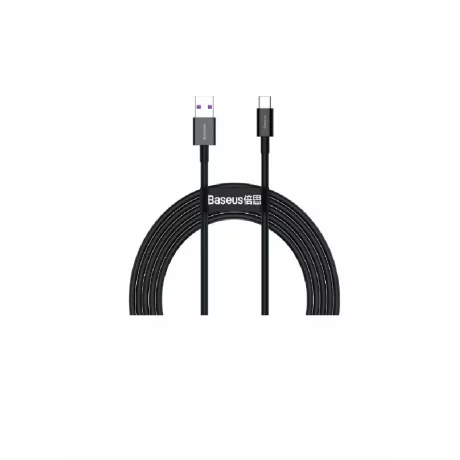 Cablu Date si Incarcare Baseus USB la USB Type-C Superior, 2 m, Fast Charge, 66W, CATYS-A01, Negru