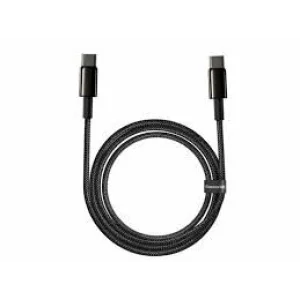 Cablu Date si Incarcare Baseus USB Type-C la USB Type-C, 2 m, 100 W, 5 A, CATWJ-A01, Negru