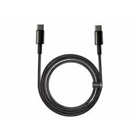 Cablu Date si Incarcare Baseus USB Type-C la USB Type-C, 2 m, 100 W, 5 A, CATWJ-A01, Negru