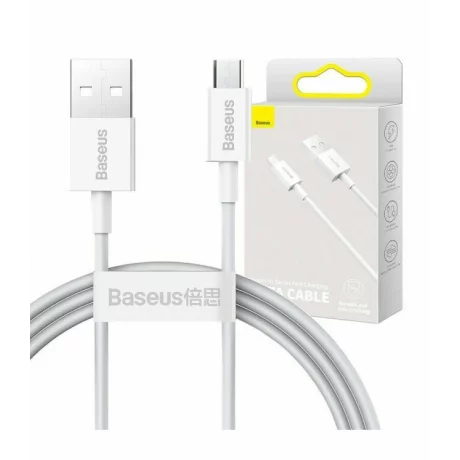 Cablu de date si incarcare Baseus, Superior, CAMYS-02, USB to MicroUSB, 2A, 1m, Alb