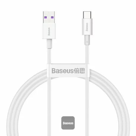 Cablu Incarcare Baseus, Superior Series CATYS-02, USB la USB Type-C, 1m, 66W, Alb
