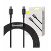 Cablu Date si Incarcare Baseus, Superior CATYS-B01, USB Type-C la USB Type-C, 1m, 100W, Negru