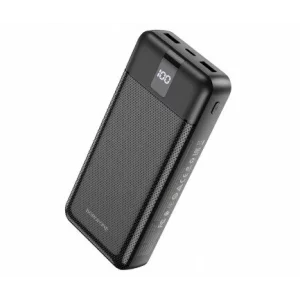 Acumulator extern Borofone BJ20A Mobile, 20000 mA, Standard Charge (5V), Cu Afisaj, Negru