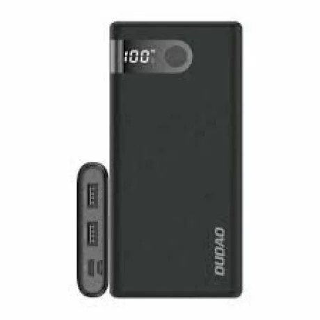 Acumulator extern Dudao, 10000mAh, 20W, 2xUSB ,1xUSB-C,1xMicroUSB, 2A, LED, Negru