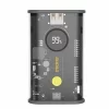 Acumulator extern Dudao, 10000mAh, 22.5W, 1xUSB, 1xUSB-C, PD, Display, Negru