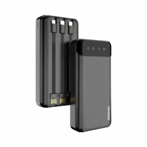 Acumulator extern Dudao, 20000mAh USB tip C , micro USB, Lightning, Negru