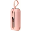 Acumulator extern Joyroom, Colorful Series, 10000mAh, 22.5W, 1xUSB-C, Indicator baterie, Cablu Lightning si USB-C incorporat, Roz