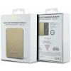 Acumulator extern wireless Guess, 3000mAh, 5W, Magsafe, 1xUSB-C, Indicator baterie, Auriu