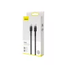 Cablu Date si Incarcare Baseus, Cafule CATKLF-ALG1, USB Type-C la USB Type-C, 100W, 2m, Gri