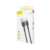 Cablu Date si Incarcare Baseus, Cafule CATKLF-BG1, USB la USB Type-C, 3A, 1m, Gri - Negru