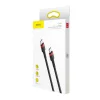 Cablu Date si Incarcare Baseus, Cafule CATKLF-G91, USB Type-C la USB Type-C, 1m, 60W, 3A, Negru Rosu