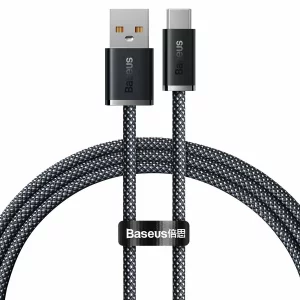 Cablu Date si Incarcare Baseus, Dynamic Series CALD000616, USB la USB Type-C, 1m, PD 100W, Fast Charging, Gri