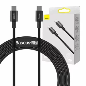 Cablu Date si Incarcare Baseus, Superior Series CATYS-C01, USB Type-C la USB Type-C, 2m, 100W, Negru