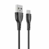 Cablu Date si Incarcare Borofone, BX51 Triumph, USB la MicroUSB, 1m, 2.4A, Negru