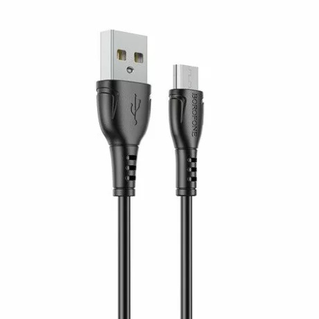 Cablu Date si Incarcare Borofone, BX51 Triumph, USB la MicroUSB, 1m, 2.4A, Negru