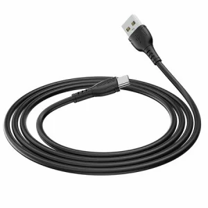 Cablu Date si Incarcare USB la USB Type-C Borofone BX51 Triumph, 1 m, 3A, Negru