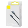 Cablu Incarcare Baseus, Crystal Shine Series CAJY000601, USB Type-C la USB Type-C, 1.2m, 100W, Negru