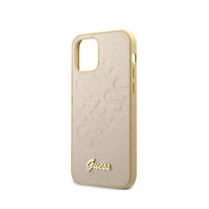Husa Cover Guess Iridescent Love pentru iPhone 12 Mini GUHCP12SPUILGLG, Gold