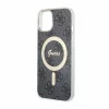 Husa de protectie Guess 4G IML MagSafe pentru iPhone 14, Negru