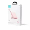 Acumulator extern Joyroom, Cutie Series, 10000mAh, 22.5W, 1xUSB-C, Indicator baterie, Cablu Lightning si USB-C incorporat, Stand alone, Roz