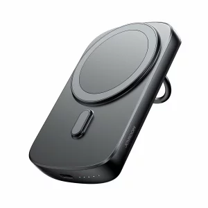 Acumulator extern wireless Joyroom, Ring holder, 6000mAh, 20W, 1xUSB-C, PD, Negru