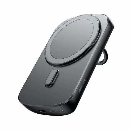 Acumulator extern wireless Joyroom, Ring holder, 6000mAh, 20W, 1xUSB-C, PD, Negru