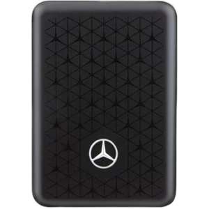 Acumulator extern wireless Mercedes, 3000mAh, 5W, Magsafe, 1xUSB-C, Indicator baterie, Negru