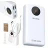 Acumulator extern Romoss, 10000mAh, 22.5W, 2xUSB , 1xUSB-C, 1xMicroUSB, 1xLightning, Indicator baterie, Alb