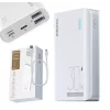 Acumulator extern Romoss, 10000mAh, 30W, 2xUSB , 1xUSB-C, 1xMicroUSB, 1xLightning, Indicator baterie, Alb